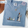 Dude Said Going Fishing Christian Fishing Tee Jesus Comfort Colors Faith Based Animal Tee