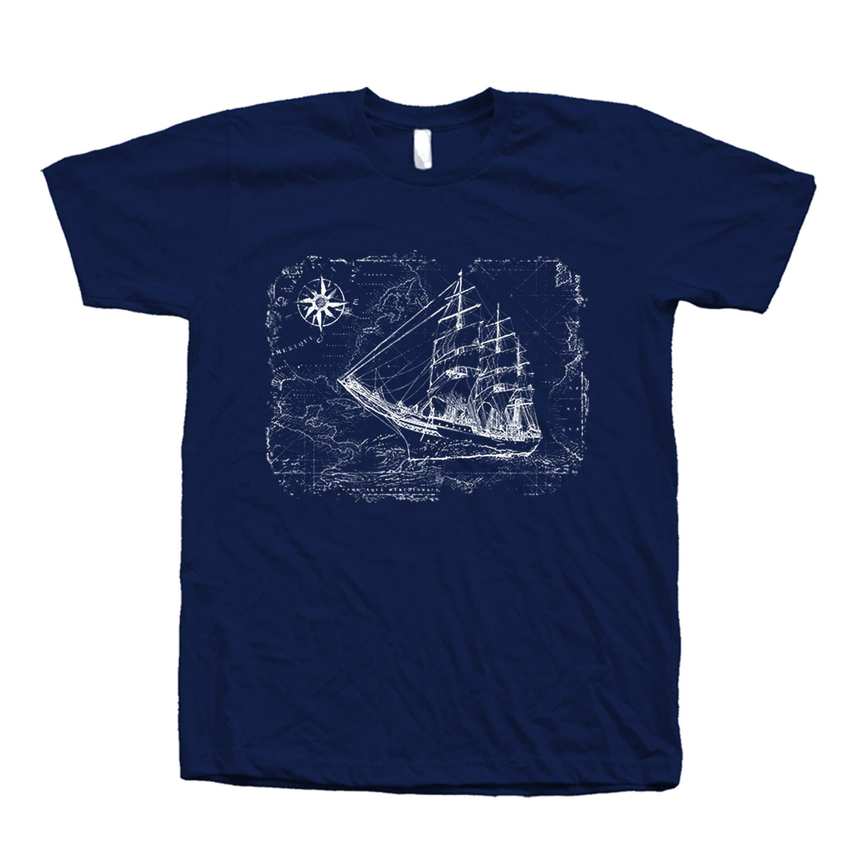 Sailing Ship Compass Map Unisex
