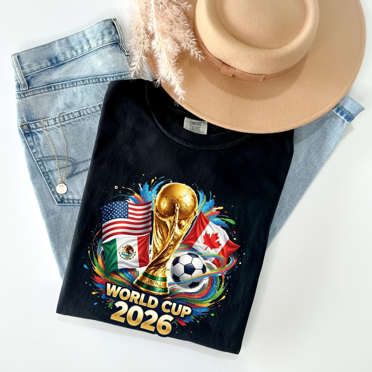 Comfort Cooors World Cup 2026 Soccer Usa Mexico Canada Flags