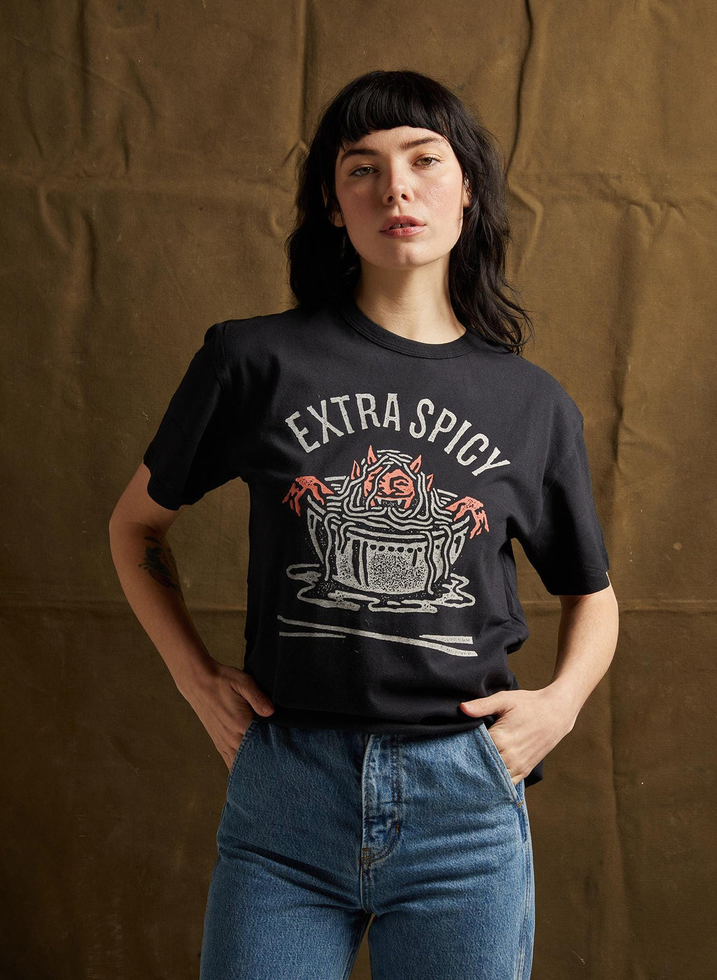 Extra Spicy Personality Noodles Foodie Food Pun Ramen Asian Food Sayings Atx Dtla Devil Tattoo