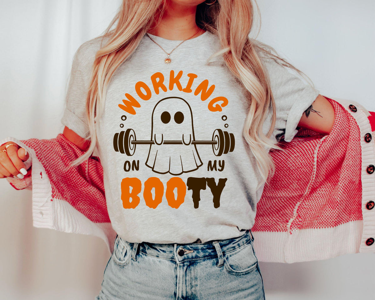 Halloween Ghost Gym Working Booty Gym Workou Ghos Fitness Halloween