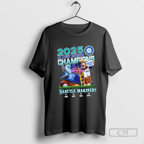 2025 Al West Division Champions October Bound Seattle Mariners Mascot