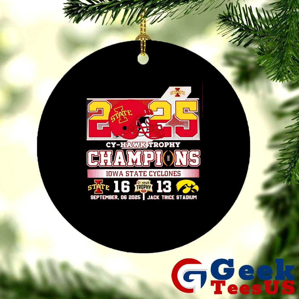 2025 Cy-Hawk Trophy Champions Iowa State Cyclones 16-13 Iowa Hawkeyes football shirt Unisex , , , Long Sleeve Tee