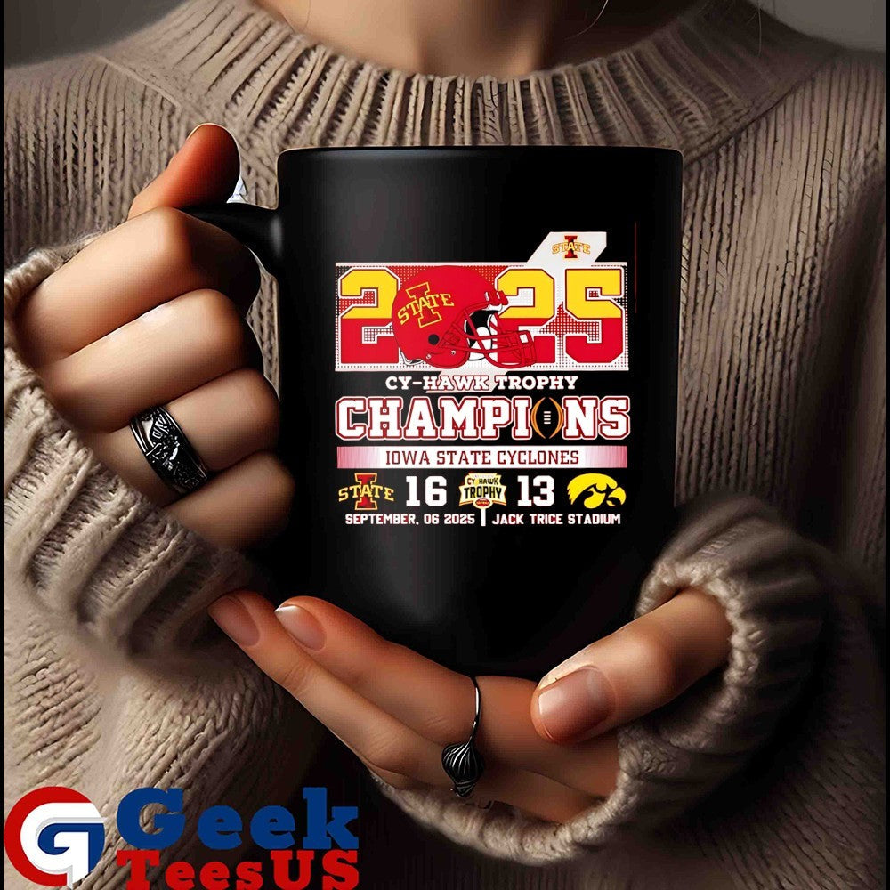 2025 Cy-Hawk Trophy Champions Iowa State Cyclones 16-13 Iowa Hawkeyes football shirt Unisex , , , Long Sleeve Tee