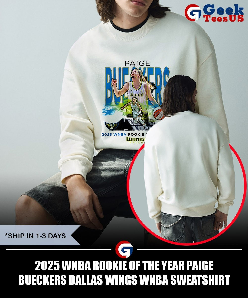 2025 WNBA Rookie of the Year Paige Bueckers Dallas Wings WNBA shirt Unisex , , , Long Sleeve Tee