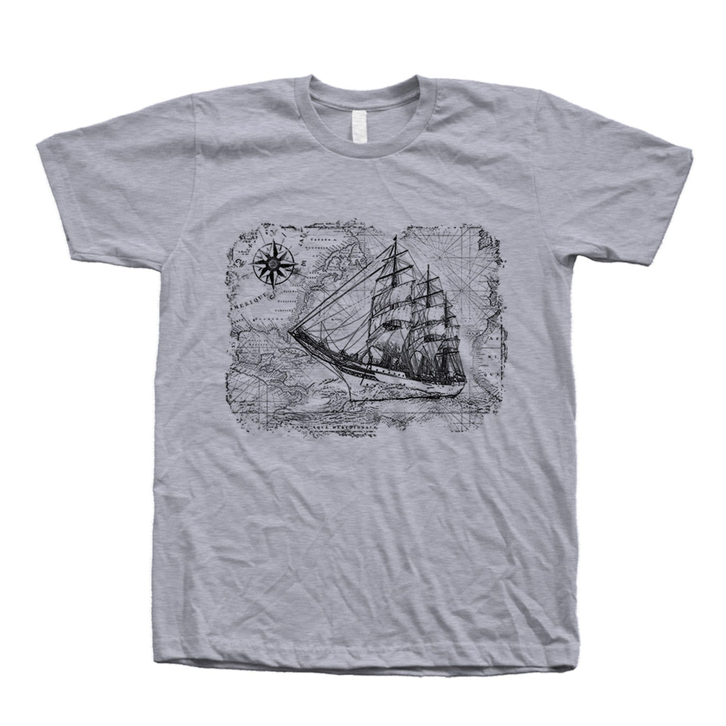 Sailing Ship Compass Map Unisex