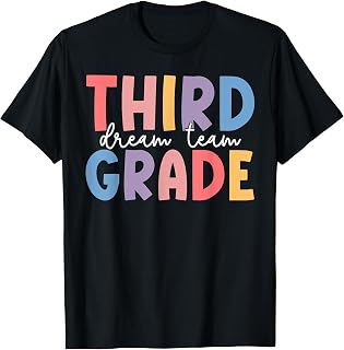 Third Grade Dream Team Back to School 3rd Grade Teacher Kid Unisex , , , Long Sleeve Tee