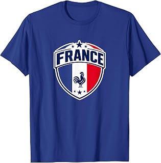 France Shirt with French Flag Outfit for Men Women Kids Unisex , , , Long Sleeve Tee
