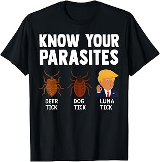 Know Your Parasites AntiTrump Funny TICK Resist Unisex , , , Long Sleeve Tee