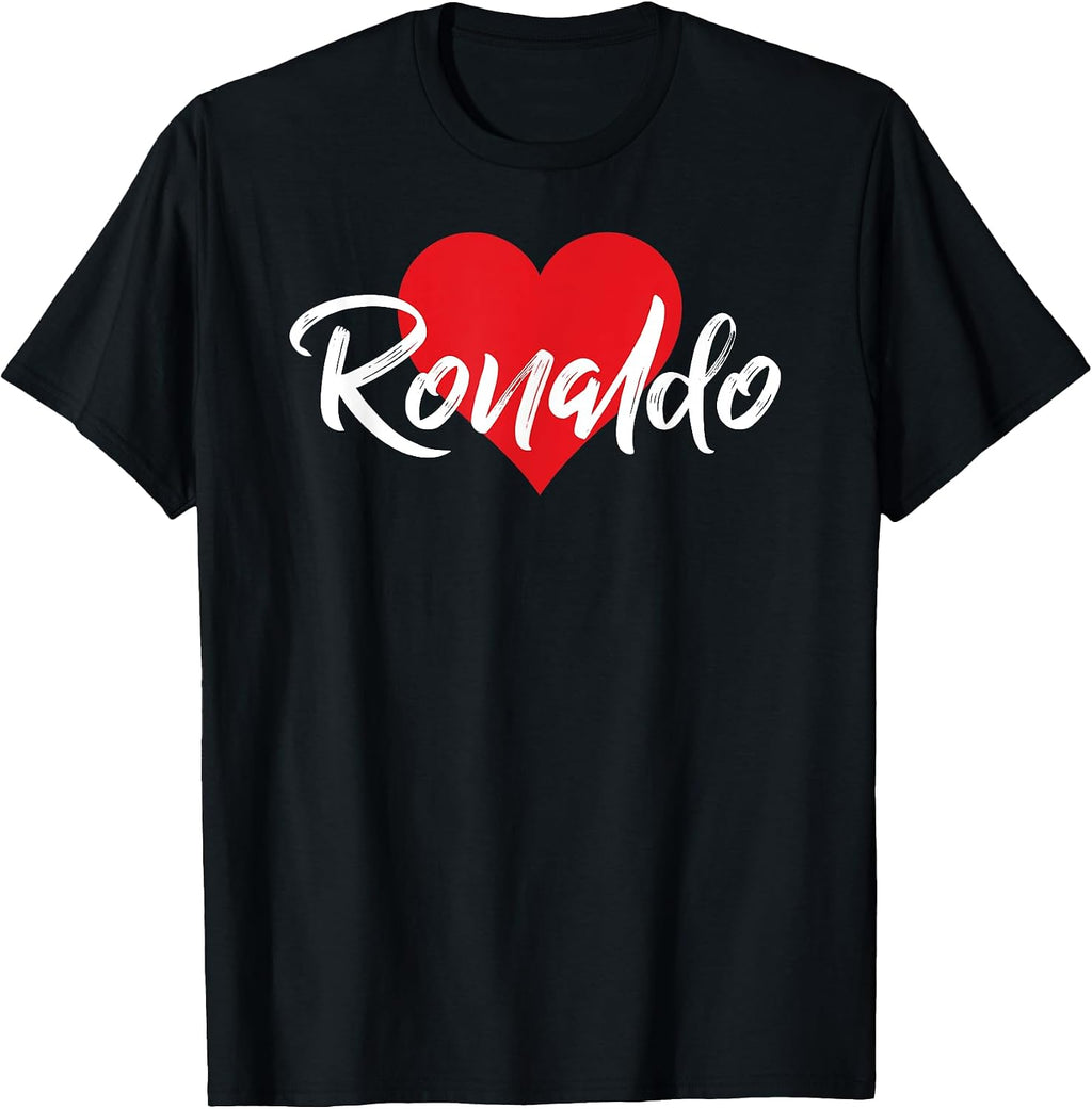 I Love Ronaldo First Name Tshirt I Heart Named Unisex , , , Long Sleeve Tee