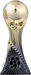 Goutoports 2026 Gold Soccer Cup Trophy - 6" Resin Football Award with Geometric Black Base - 3D MVP Championship Prize for Soccer 2026 World Tournament, Coach Gifts, Man Cave Decor,Party Prize - 1PCS
