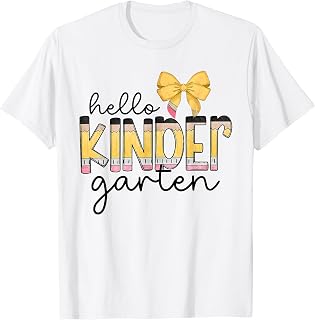 Hello Kindergarten Team Kinder Back to School Teacher Kid Unisex , , , Long Sleeve Tee