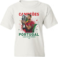 Portugal Campeoes - Soccer Champions Ronaldo Tribute Youth Unisex Unisex , , , Long Sleeve Tee