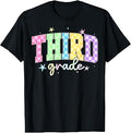 Back to School Checkered Third Grade Team Teacher Students Unisex , , , Long Sleeve Tee