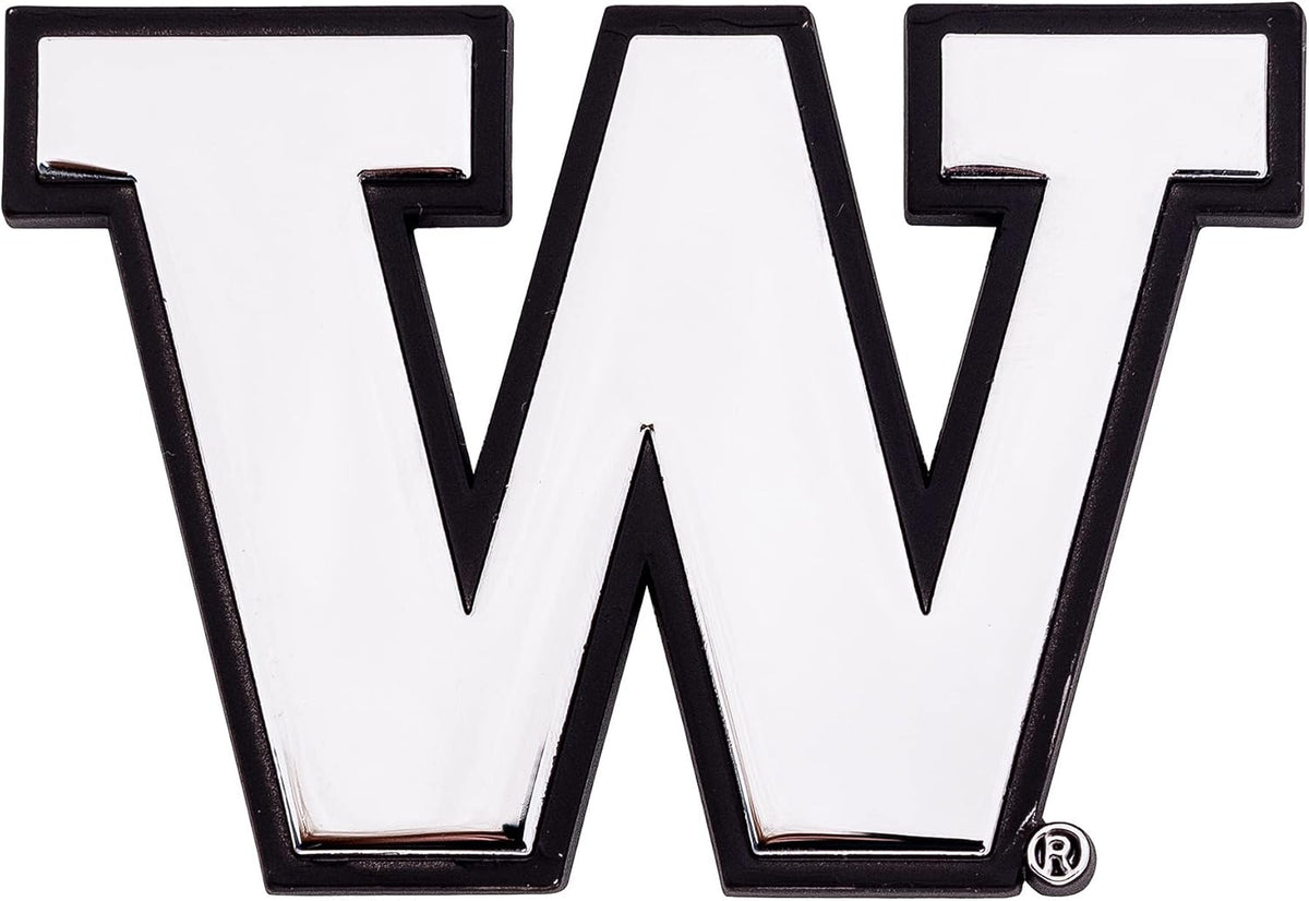 Desert Cactus University of Washington Metal 3D Auto Car Emblem Sticker Chrome U of W UW Huskies Husky Premium Truck Vehicle Emblems