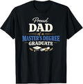 Proud Dad of a Master's Degree Graduate Graduation Unisex , , , Long Sleeve Tee