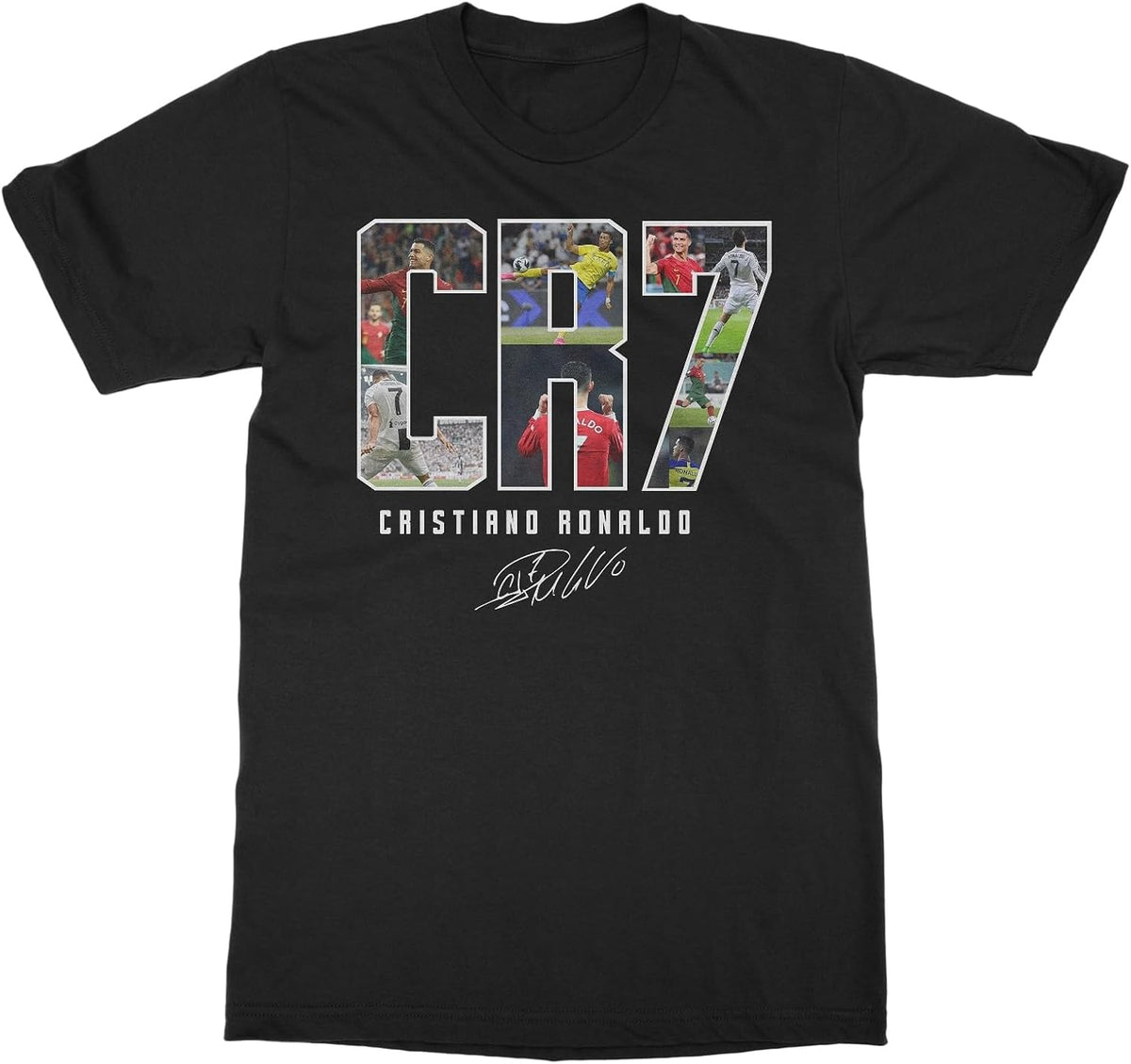 Collage Ronaldo Tribute - Soccer Goat Unisex Unisex , , , Long Sleeve Tee
