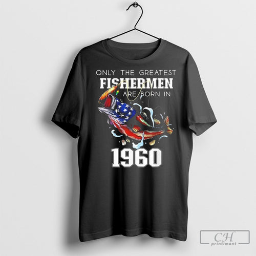 65th Birthday 1960 Fishermen Bass Fishing 65 Year Old T Shirts