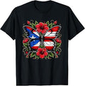 Puerto Rican Day | Puerto Rico Butterfly Flag Women and Girl Unisex , , , Long Sleeve Tee