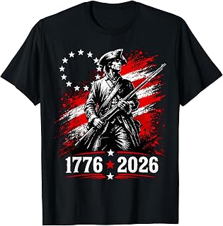 American Patriot Minuteman 1776 2026 USA Revolution History Unisex , , , Long Sleeve Tee
