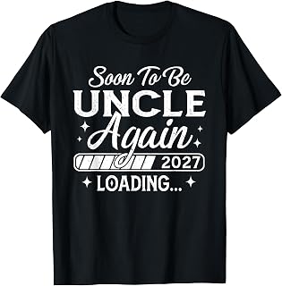 Soon to Be Uncle Again 2027 Loading Unisex , , , Long Sleeve Tee