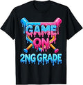 2nd Grade Back to School Baseball Drip Game On Second Grade Unisex , , , Long Sleeve Tee