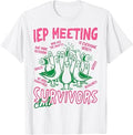 IEP Meeting Survivors Club Funny Special Education Teacher Unisex , , , Long Sleeve Tee
