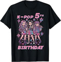 5th Birthday K-Pop Girls 5 Year Old Kpop Girls Kids Youth Unisex , , , Long Sleeve Tee