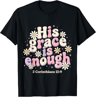 His Grace is Enough Corinthians 12:9 Bible Verse Unisex , , , Long Sleeve Tee