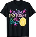 Retro Back to School Helping Tiny Humans Do Big Things Cute Unisex , , , Long Sleeve Tee