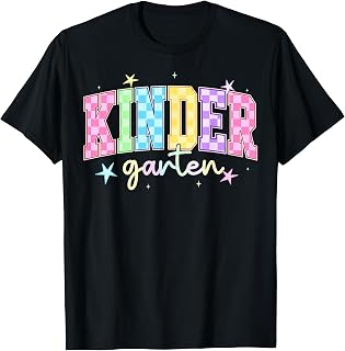 Back to School Checkered Kindergarten Team Teacher Students Unisex , , , Long Sleeve Tee