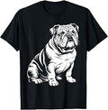 Cool English Bulldog Art for Men Women Kids English Bulldog Unisex , , , Long Sleeve Tee