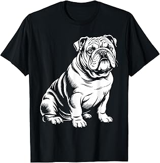 Cool English Bulldog Art for Men Women Kids English Bulldog Unisex , , , Long Sleeve Tee