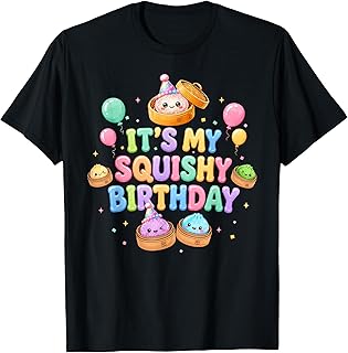 It's My Squishy Birthday Dumpling Squish Squad Kawaii Unisex , , , Long Sleeve Tee