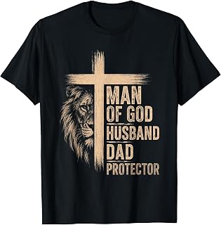 Man of God Father's Day Men Husband Dad Protector Unisex , , , Long Sleeve Tee