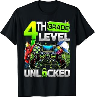 Controller 4th Grade Fourth Level Unlocked First Day Boys Unisex , , , Long Sleeve Tee