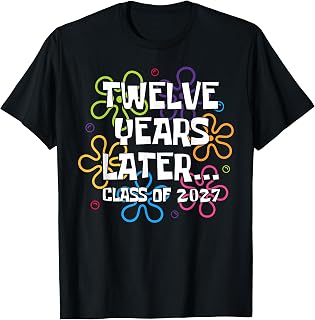 Funny Class of 2027 Senior Twelve Years Later Unisex , , , Long Sleeve Tee