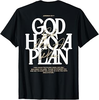 God Has A Plan Jeremiah 29 11 Bible Verse (on Back) Unisex , , , Long Sleeve Tee