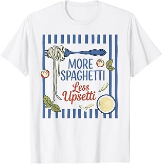 More Spaghetti Less Upsetti Funny Pasta Lover Unisex , , , Long Sleeve Tee