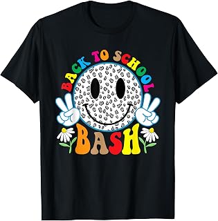 Cute Leopard Smile Face Back to School Bash Teacher Student Unisex , , , Long Sleeve Tee
