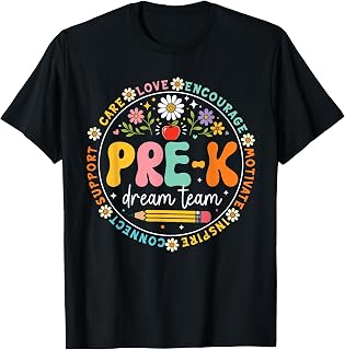 Pre-K Teacher Team Back to School Kindergarten Preschool Unisex , , , Long Sleeve Tee