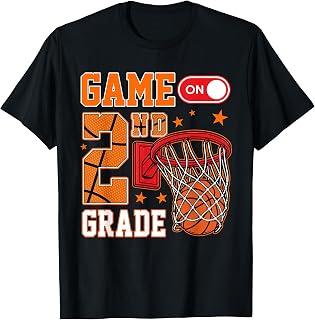 2nd Grade Basketball Back to School Second Grade Boys Kids Unisex , , , Long Sleeve Tee