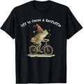 Off to Cause A Kerfuffle Funny Weird Frog Riding Bicycle Unisex , , , Long Sleeve Tee