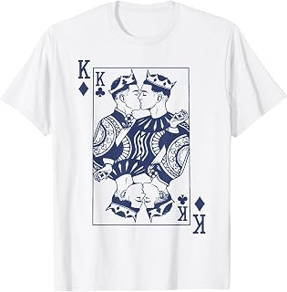 King of Hearts Gay Couple Playing Cards LGBTQ Pride Month Unisex , , , Long Sleeve Tee