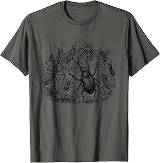 Funny Dancing Insects Circle Bugs Entomology Visual Artworks Unisex , , , Long Sleeve Tee