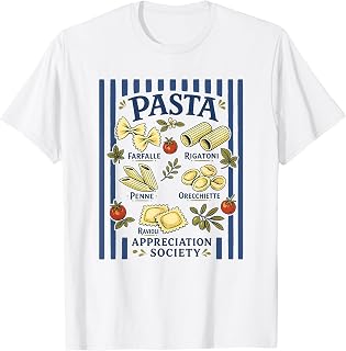 Pasta Appreciation Society Funny Foodie Italian Food Lover Unisex , , , Long Sleeve Tee