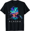 Alaska Moose Animal Alaskan Map Unisex , , , Long Sleeve Tee