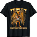 Triple T Tung Tung Tung Sahur Unisex , , , Long Sleeve Tee