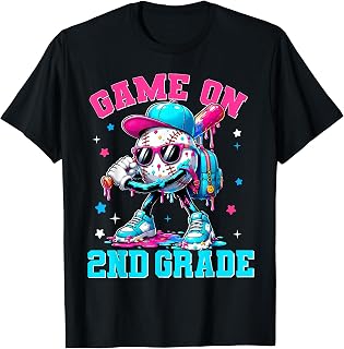 Game On 2nd Grade Drip Baseball Back to School Kids Boy Unisex , , , Long Sleeve Tee