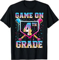 Game On 4th Grade Fourth Drip Baseball First Day 1st Day Boy Unisex , , , Long Sleeve Tee
